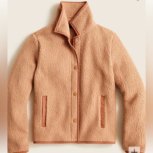 JCrew Polartech Sherpa Jacket, XXL, NWT, Camel Color - Picture 1 of 3